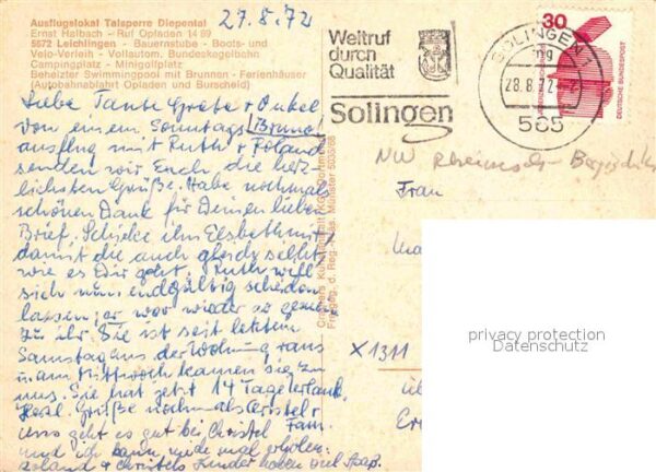 Leichlingen Rheinland Fliegeraufnahme Ausflugslokal Talsperre – Bild 2