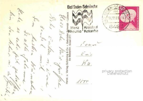 Bad Soden-Salmuenster Burgruine Stolzenberg Kurklinik Bellevu – Bild 2