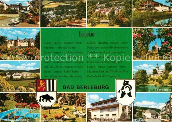 Bad Berleburg Schloss Parkstrasse Kurheim Höllscheid