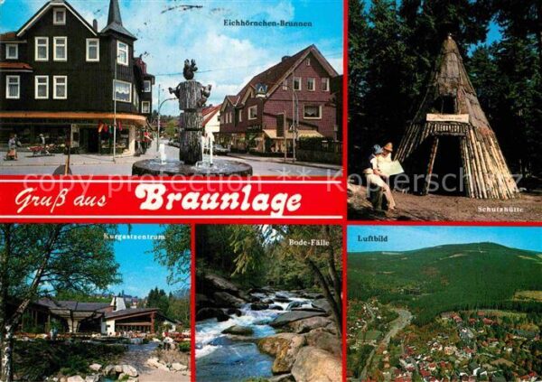 Braunlage Eichhörnchen-Brunnen Bode-Fälle Flieger