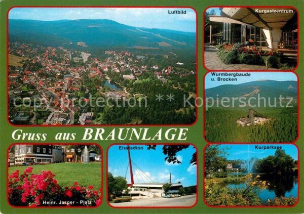 Braunlage Fliegeraufnahme Kurgastzentrum Wurmberg