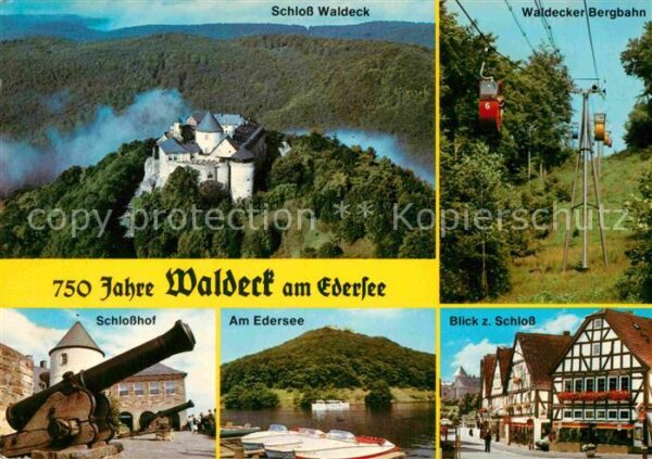 Waldeck Edersee Schloss Seilbahn Schlosshof