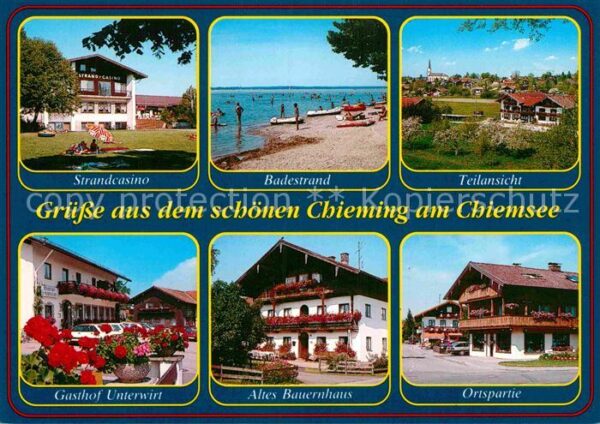 Chieming Chiemsee Gasthof Unterwirt Altes Bauernhaus Stra