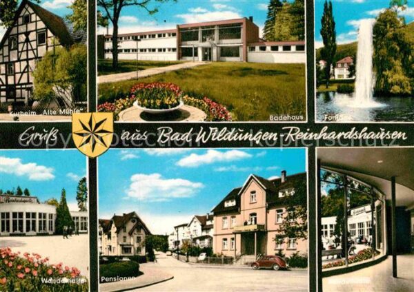 Reinhardshausen Kurheim Alte Mühle Wandelhalle Badehaus