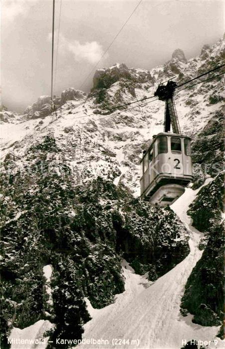 Seilbahn Karwendel Mittenwald Foto-H.-Huber-Nr.