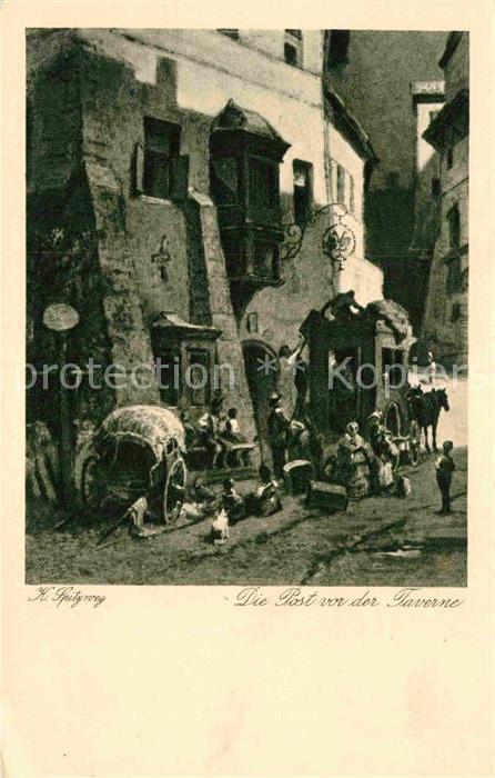 Spitzweg Carl Die Post von der Taverne