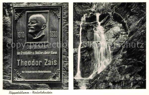 Denkmal Theodor Zais Rüppertsklamm Niederlahnst