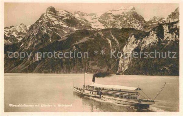 Dampfer Seitenrad Victoria Vierwaldstättersee Gitschen Ur