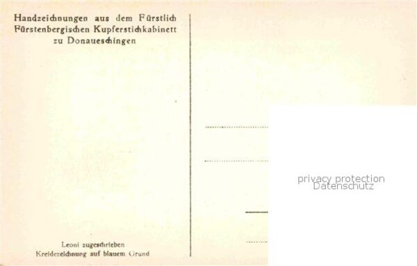 Kreidezeichnung Leoni Kupferstichkabinett Donaueschinge – Bild 2
