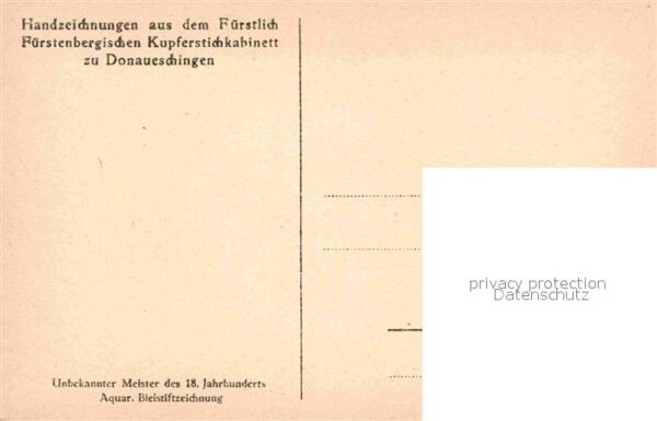 Bleistiftzeichnung 18. Jahrhundert Kupferstichkabinett Don – Bild 2