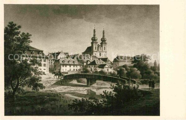 Kuenstlerkarte W. Scheuchzer Donaueschingen 1827