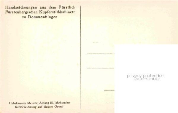 Kreidezeichnung 18. Jahrhundert Rinder Ziege Kupferstic – Bild 2