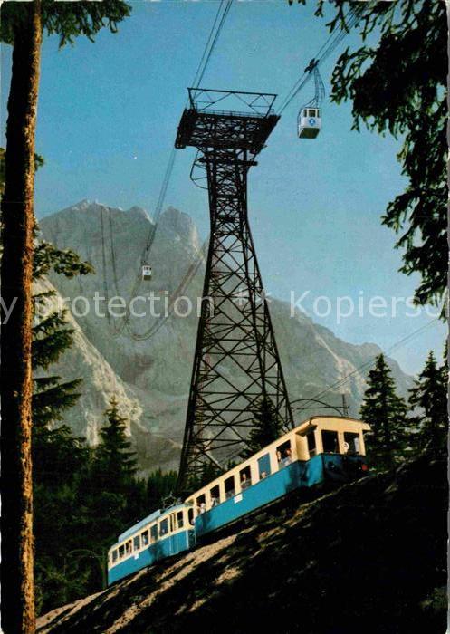 Zahnradbahn Seilbahn Bayerische Zugspitzbahn Stütze