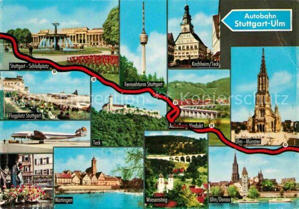 Autobahn Stuttgart-Ulm Teck Nürtingen Aichelberg