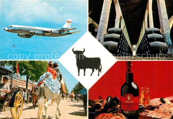 Flugzeuge Zivil Spantax Osborne y Cia Sherry Brandy Pue