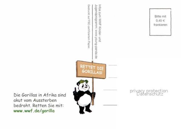 Affen Gorilla Afrika WWF Young Panda – Bild 2