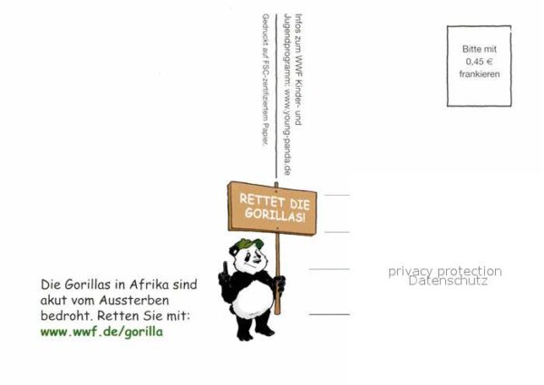 Affen Gorilla Afrika WWF Young Panda – Bild 2