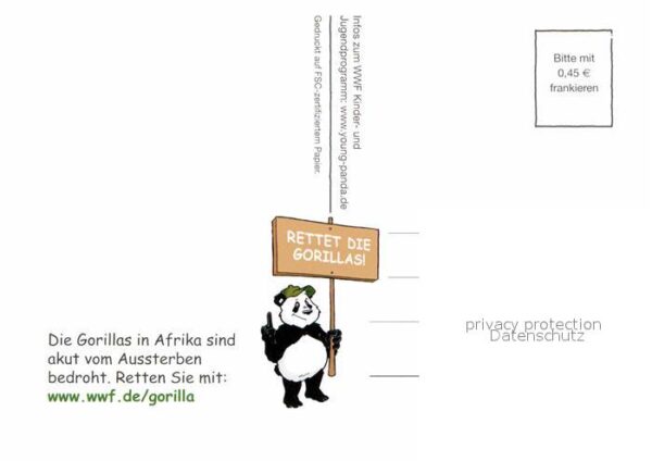 Affen Gorilla Afrika WWF Young Panda – Bild 2