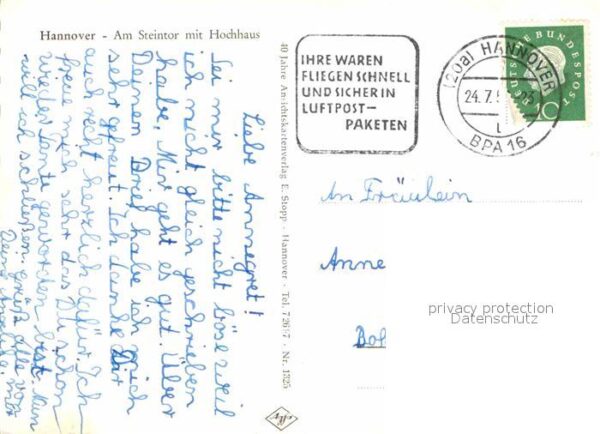 Strassenbahn Hannover Am Steintor Hochhaus – Bild 2