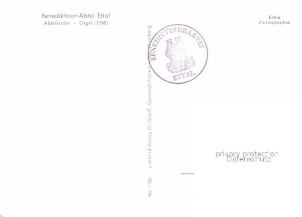Kirchenorgel Benediktiner-Abtei Ettal Abteikirche – Bild 2