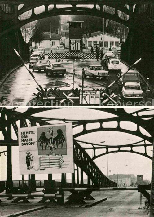 Grenze Douane Zoll Berlin Bornholmer Brücke