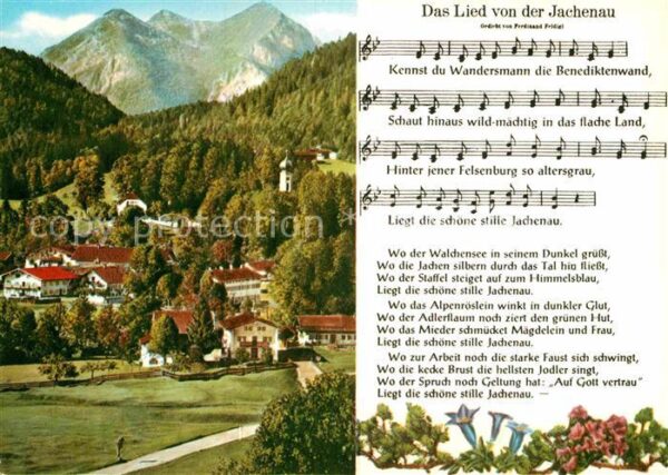 Liederkarte Das Lied von der Jachenau