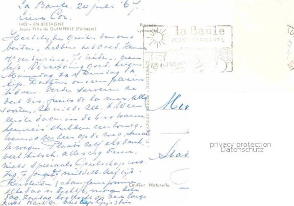 Trachten Frankreich Quimperle Bretagne – Bild 2