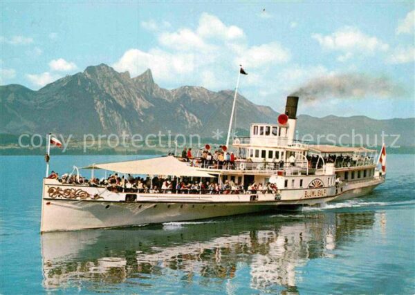 Dampfer Seitenrad Blümlisalp Thunersee