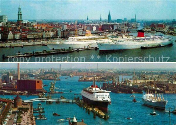 Dampfer Oceanliner Hamburg Hafen