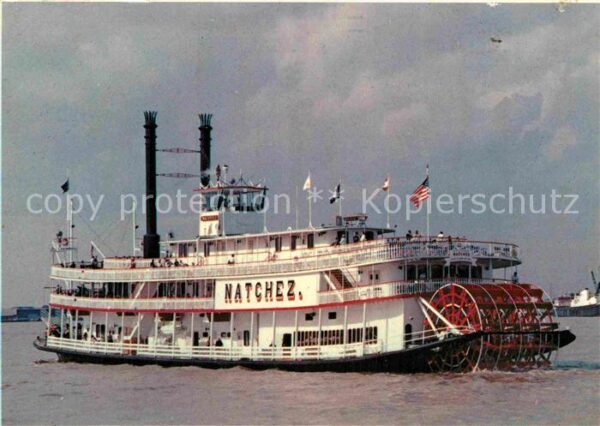 Dampfer Schaufelrad Steamboat Natchez