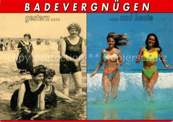 Bademode Gestern und Heute