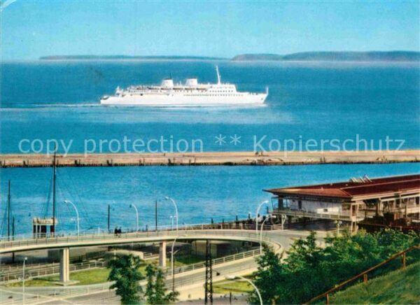 Schiffe Ships Navires MS Sassnitz Mole Fährbahnhof