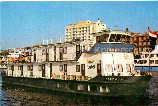 Schiffe Ships Navires M.V. Ramses II Pyramids Nile Cruise