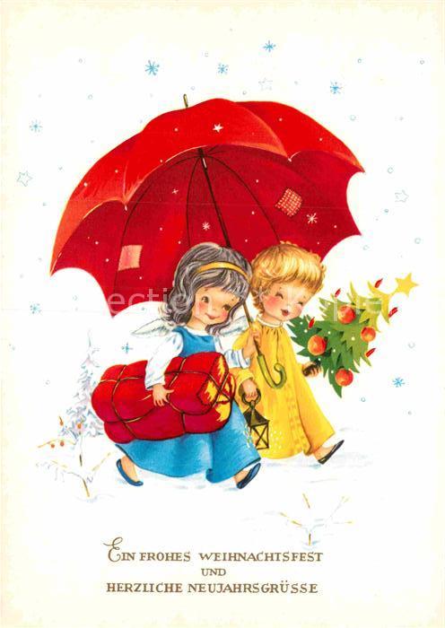 Engel Regenschirm Weihnachtsbaum Weihnachten