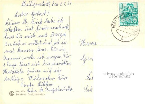 Gedicht auf AK Marga Schwab Foto-Groh – Bild 2