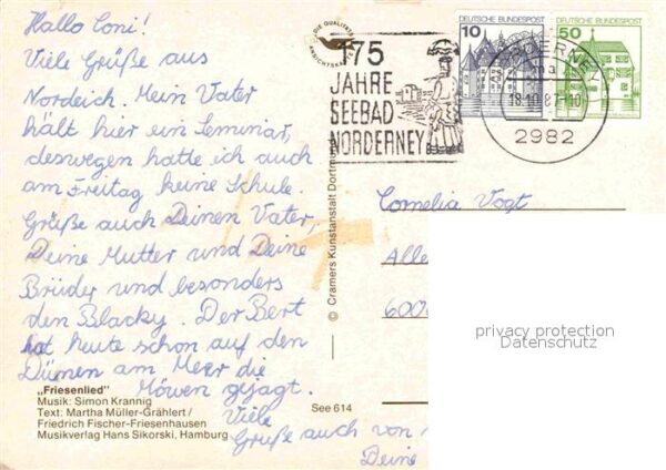 Liederkarte Freesenleed Möwen – Bild 2