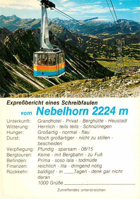 Seilbahn Nebelhorn Oberstdorf Hoher Ifen