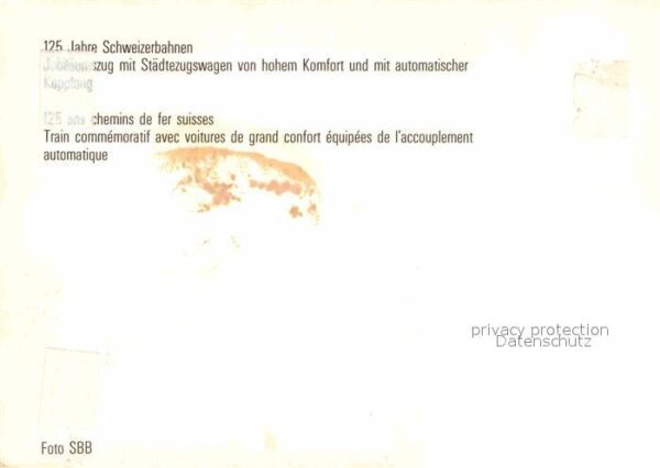 Eisenbahn Schweiz Jubiläumszug Städtezugswagen SB – Bild 2