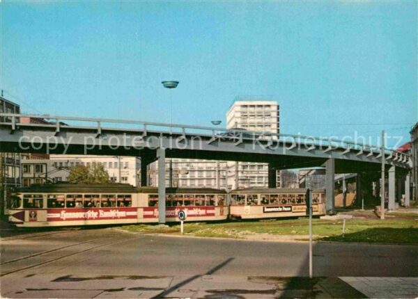 Strassenbahn Hannover Stahlhochstrasse Aegidientorpl