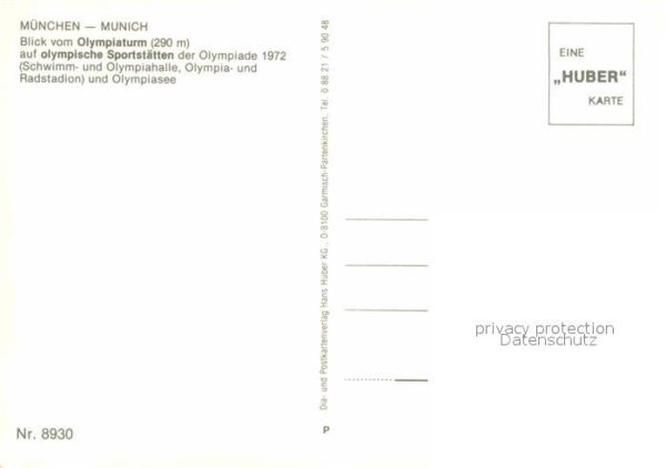Olympia München Blick vom Olympiaturm Olympiase – Bild 2