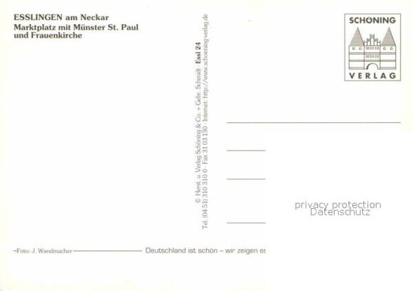 Esslingen Neckar Marktplatz Münster Sankt Paul Frauenkir – Bild 2