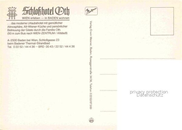 Baden Wien Schlosshotel Oth Schwimmbad Panorama – Bild 2