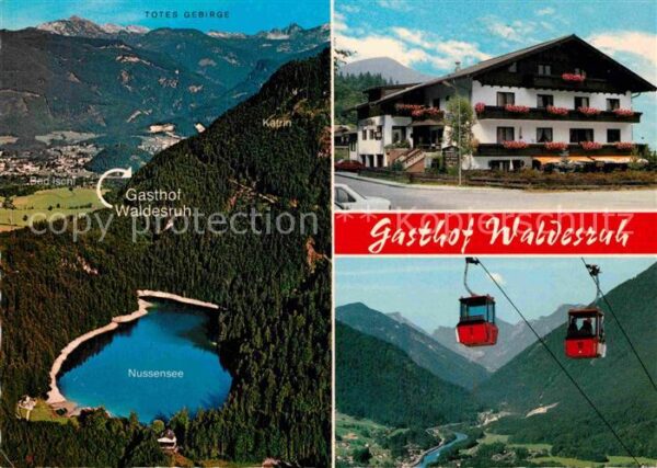Ischl Salzkammergut Bad Gasthaus Waldesruh Seilbahn Panorama