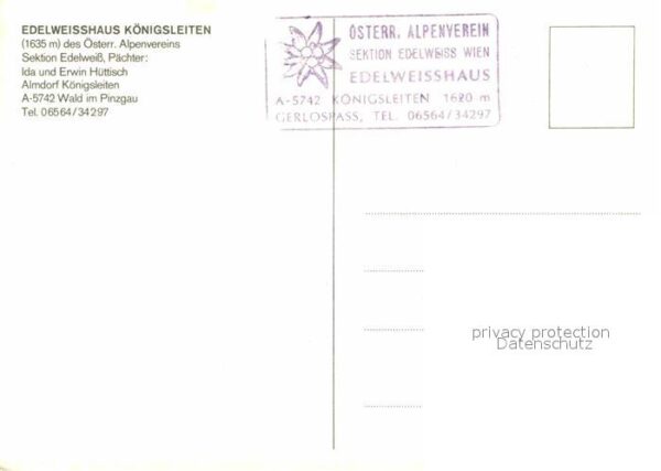 Koenigsleiten Edelweisshaus Alm – Bild 2