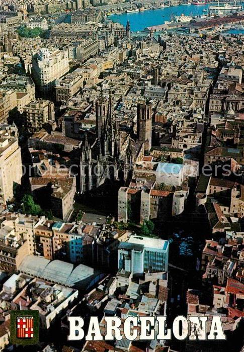 Barcelona Cataluna Kathedrale Fliegeraufnahme