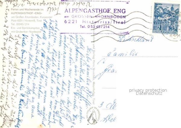 Hinterriss Tirol Alpengasthof Eng – Bild 2