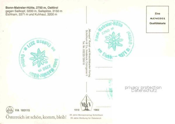 Bonn Matreier Huette Sailkopf Sailspitze Eichham – Bild 2