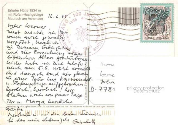 Erfurterhuette Rofan Hochgebirge Maurach – Bild 2