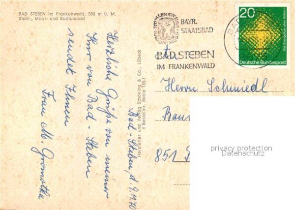 Bad Steben Sanatorium Kneippbad Aufenthaltsraum Sp – Bild 2