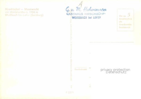 Weissbach Lofer Hirschbühel Mooswach Mühlsturzhorn – Bild 2